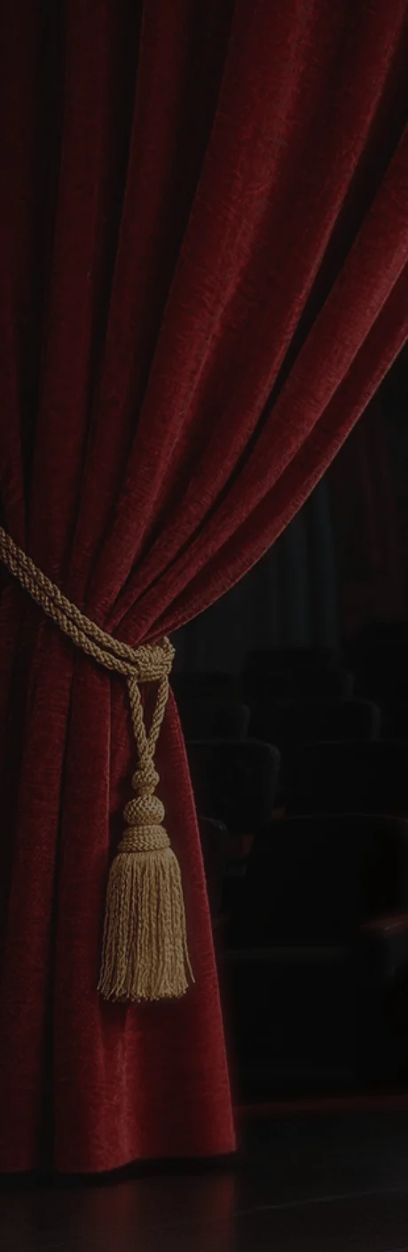 Theater curtain, left